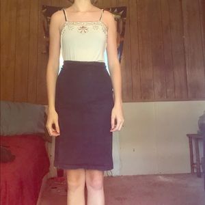 Denim high waisted vintage skirt